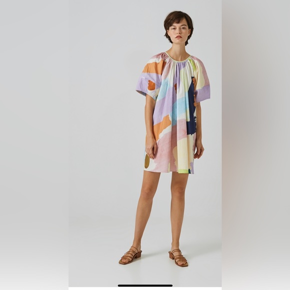 our second nature Dresses & Skirts - Our Second Nature Lightyear Puff Sleeve Dress